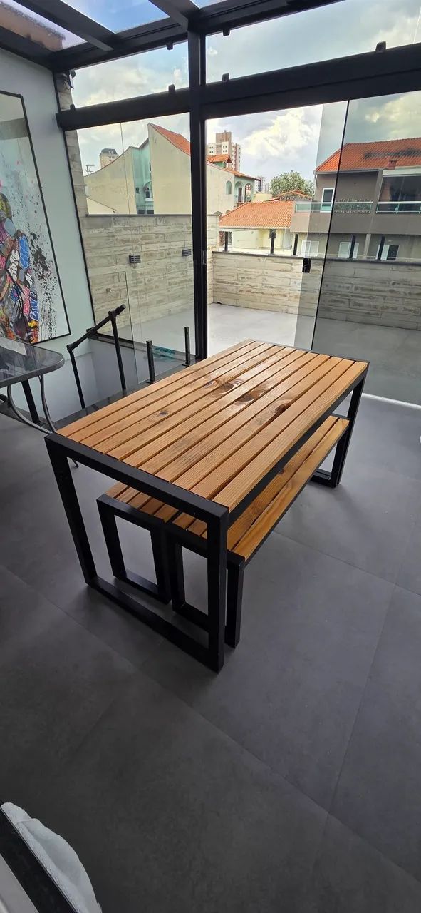Mesa industrial Área Gourmet  - Foto 4