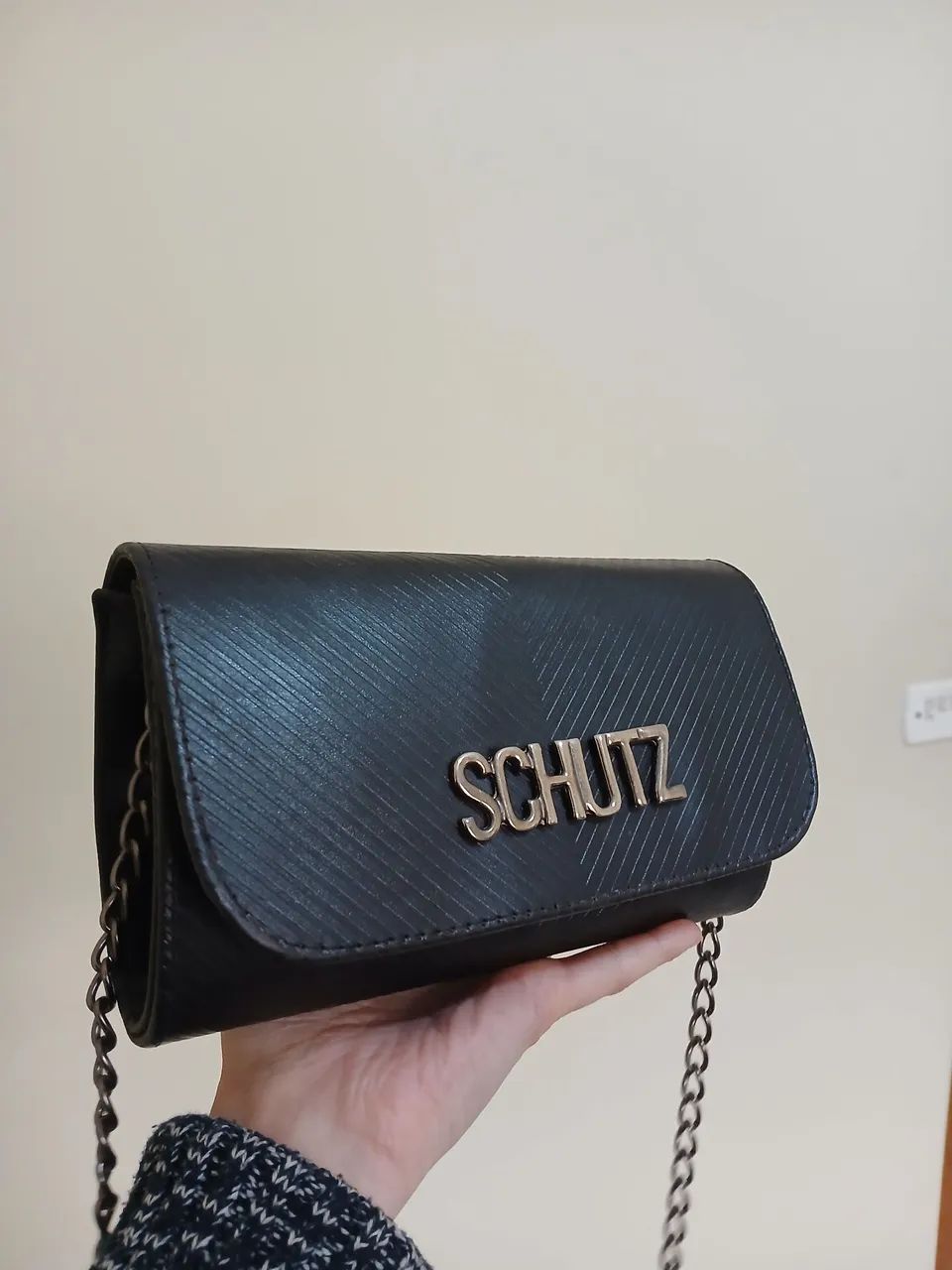 Bolsa de ombro preta 