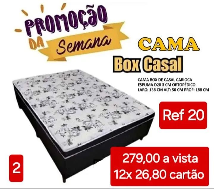 Cama box de casal 