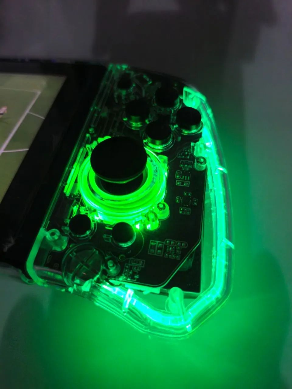 (NOVO) Controle LinYuvo KS40 Switch/OLED Clear com Bluetooth e Hall Effect - Foto 4