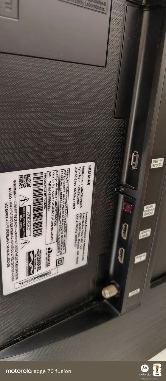 Smart TV Samsung LED 43 polegadas com defeito  - Foto 5