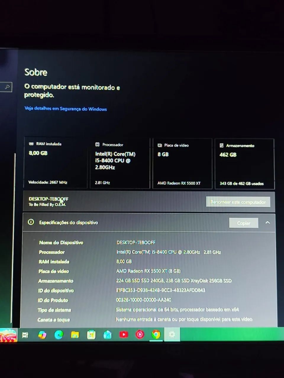 PC GAMER RX5500 - Foto 2