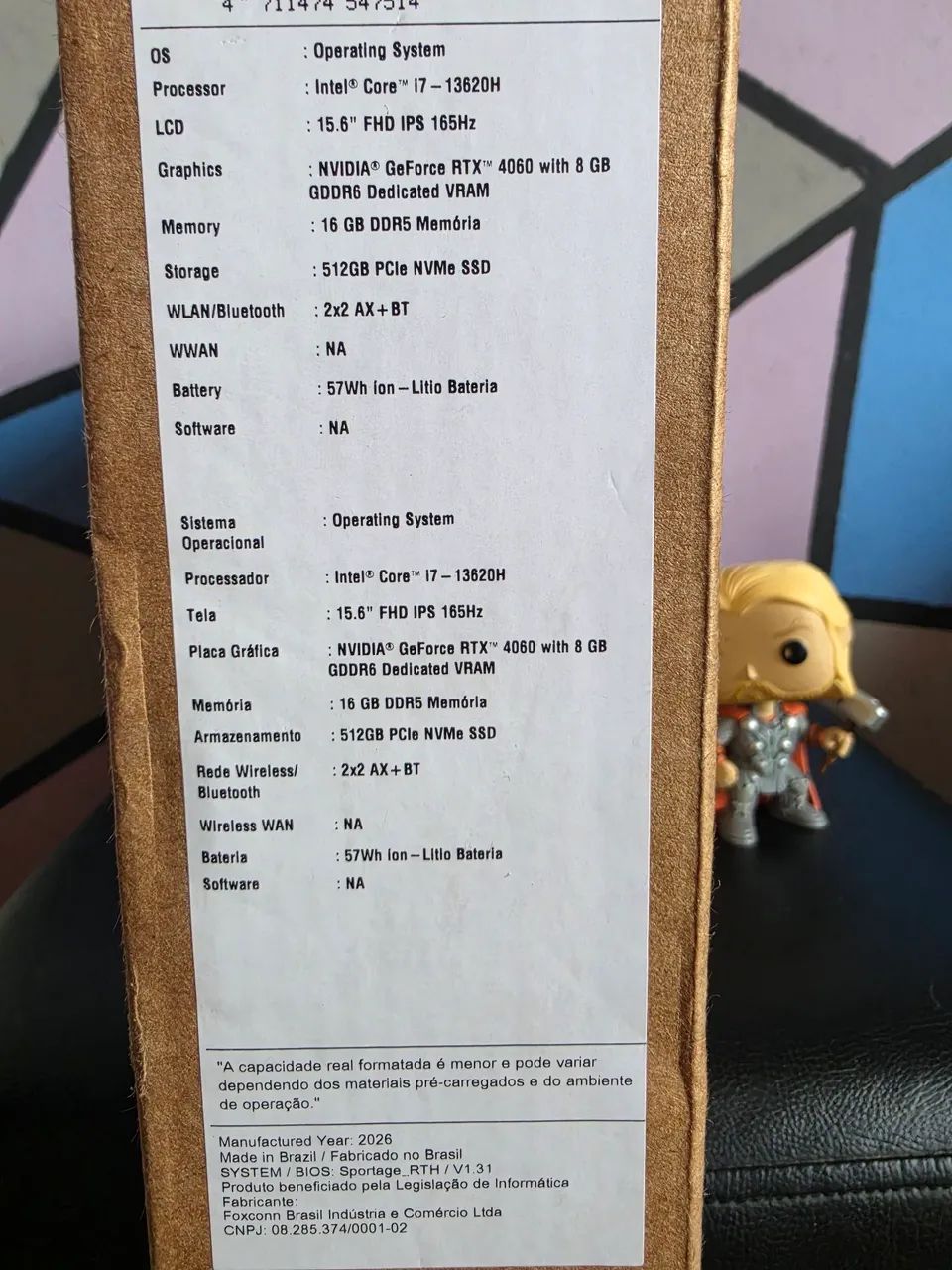 Acer Nitro V15 Core i7 RTX 4060 16GB RAM LACRADO - Foto 2