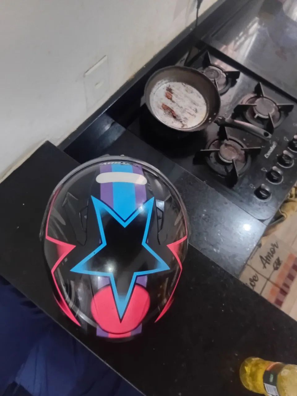 Capacete vendo ou troco 400 - Foto 5