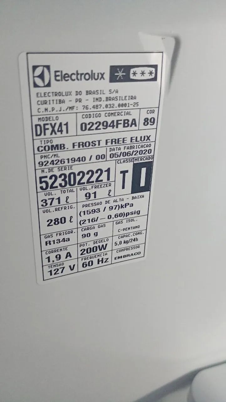 Geladeira Electrolux 