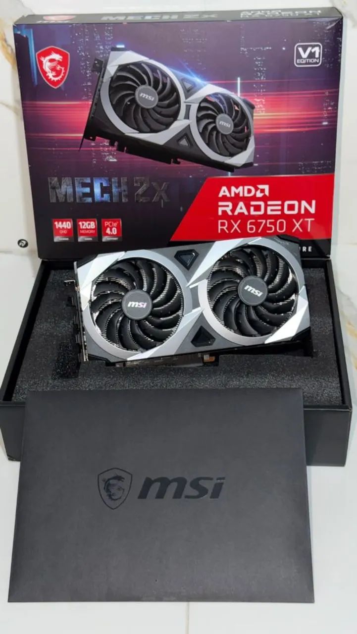 Placa Vídeo RX6750XT 12GB Zerada Na Caixa - Foto 3