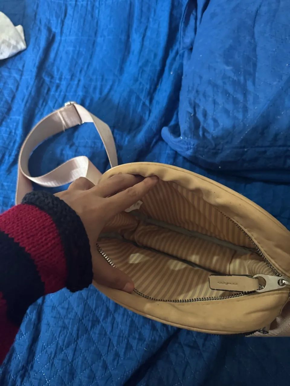 Bolsa de ombro bege  - Foto 3