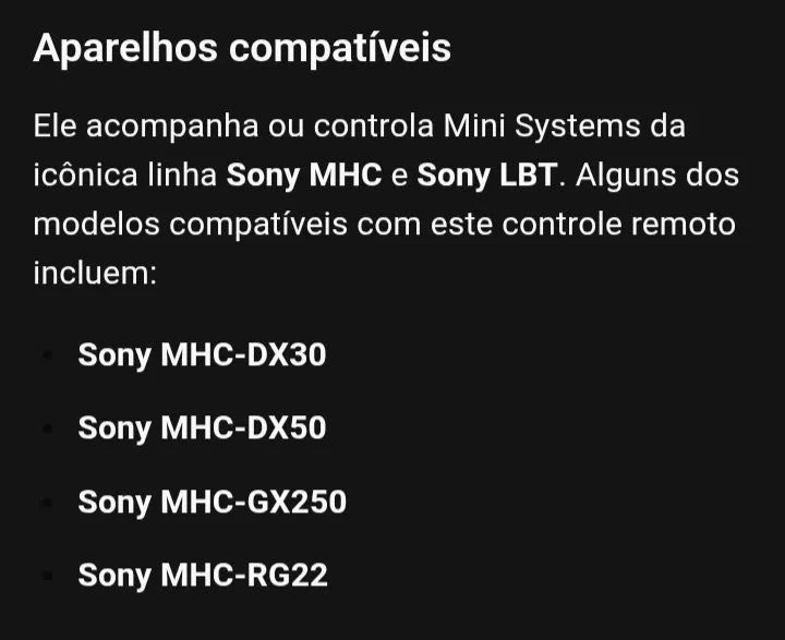 Controle remoto original som Sony - Foto 2