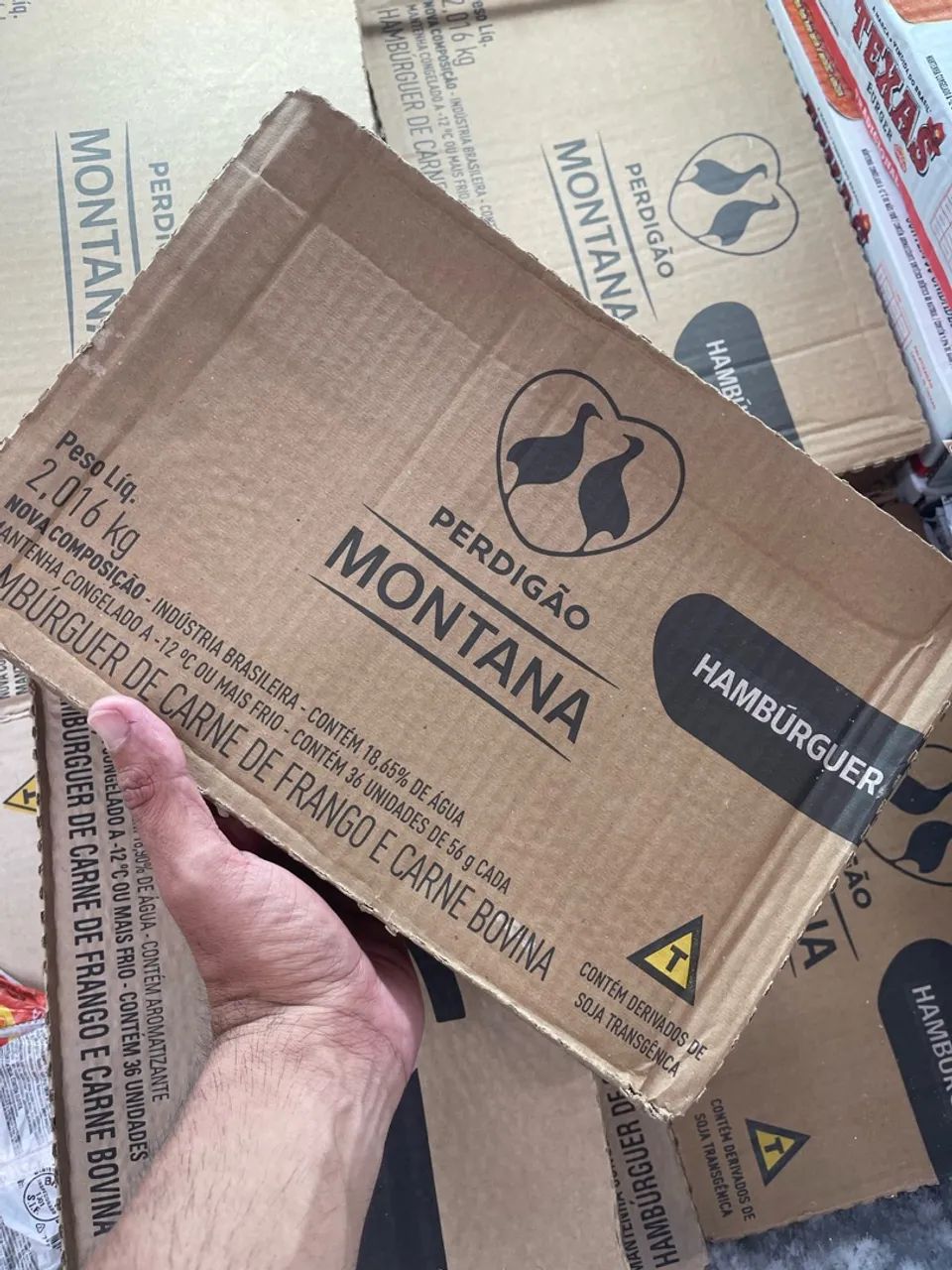 Hambúrguer caixa com 36 unidades no atacado 