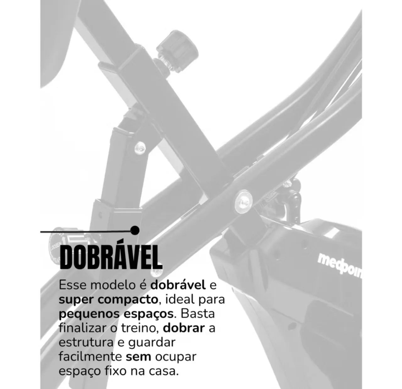 BIcicleta ergométrica dobrável seminova - Foto 4