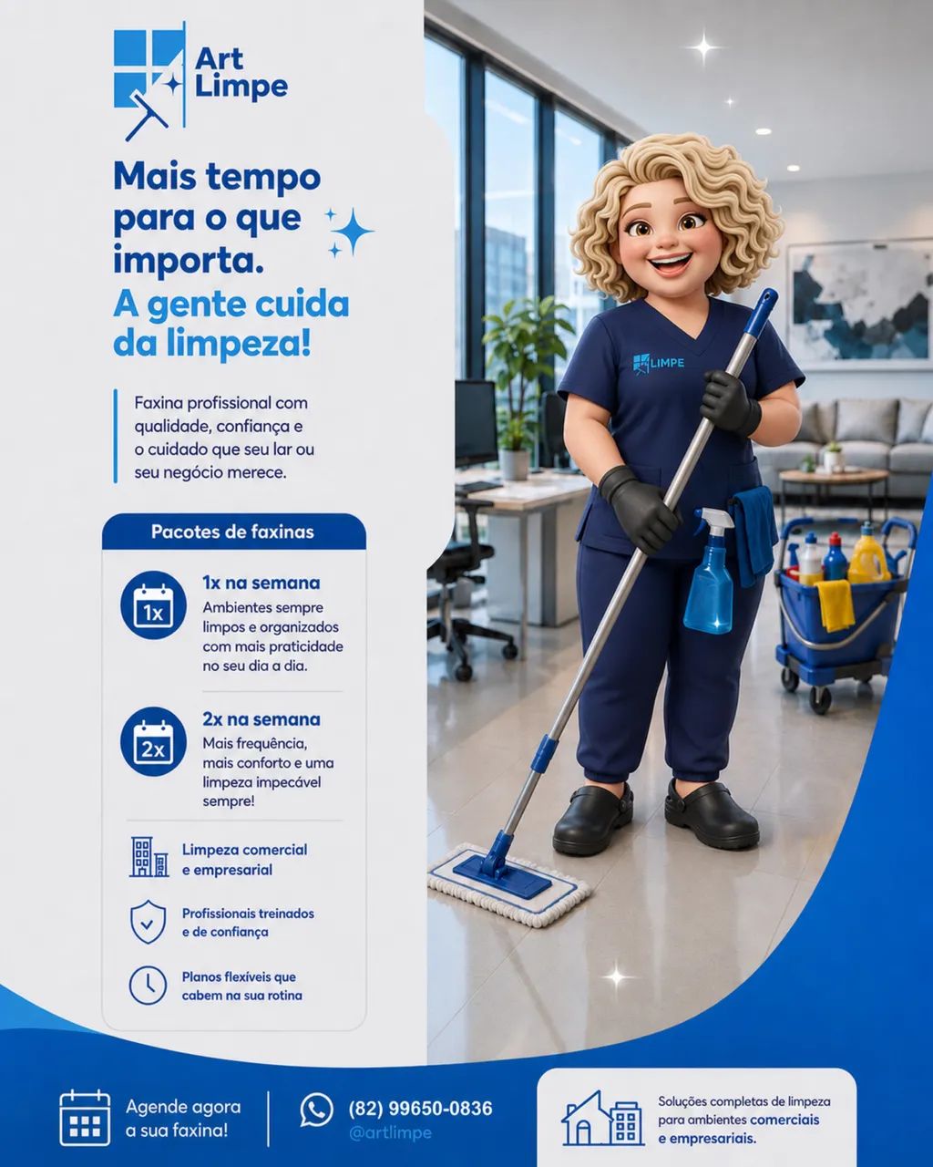 Faxina Residencial e Comercial | Limpeza Profissional em Arapiraca