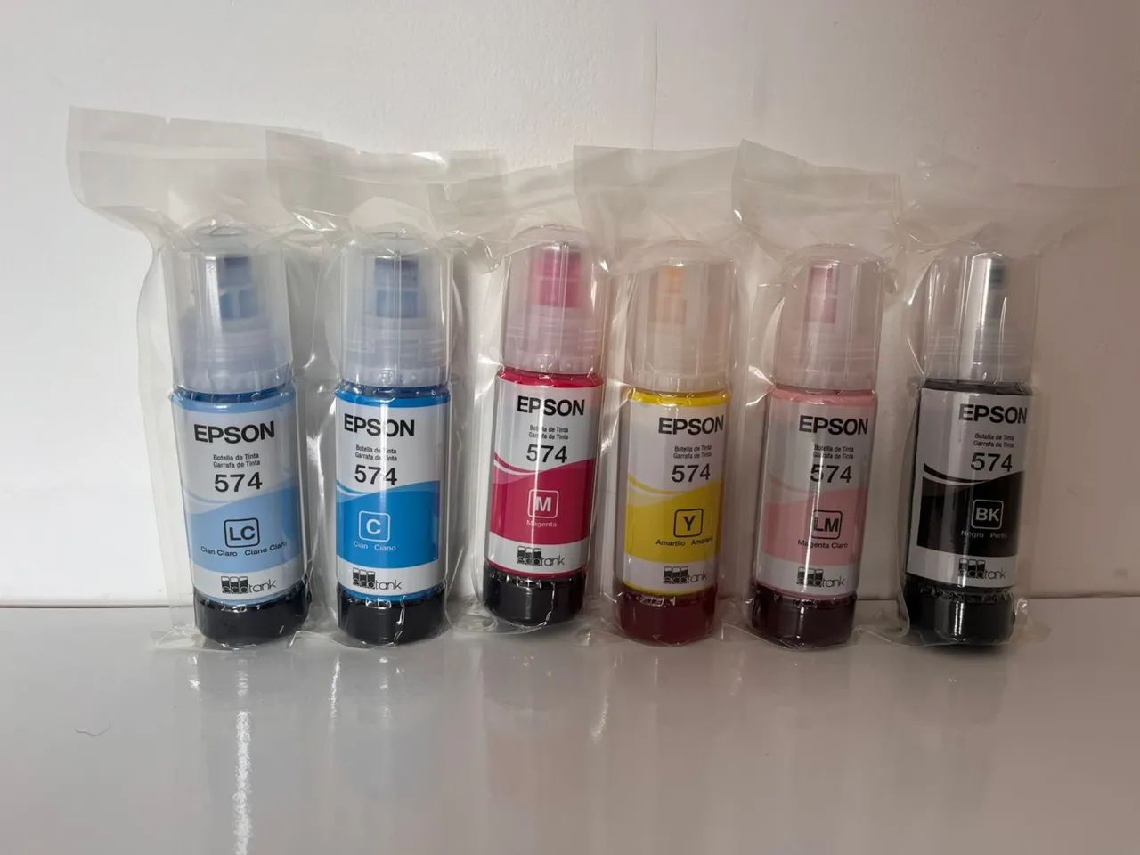Kit Tinta Epson 574 Original | 6 Cores | L8050 / L18050 | Alta Qualidade 