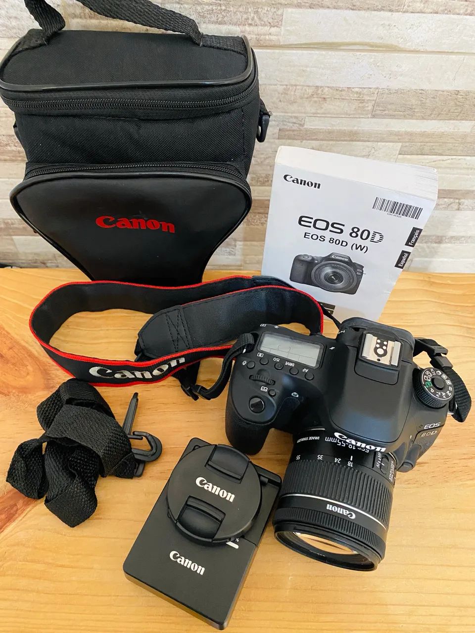 Canon EOS Kit 80D + lente 18-55mm IS STM DSLR - Câmeras e
