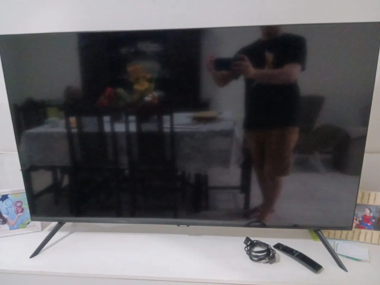 Tv Samsung UN50TU8000G tela com defeito