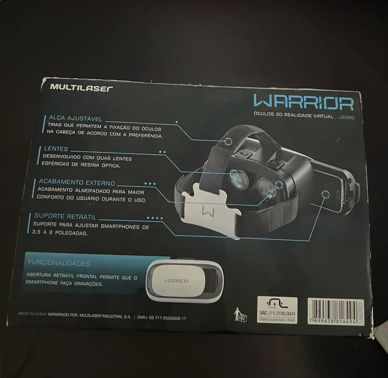 Óculos de Realidade Virtual Warrior - Foto 3