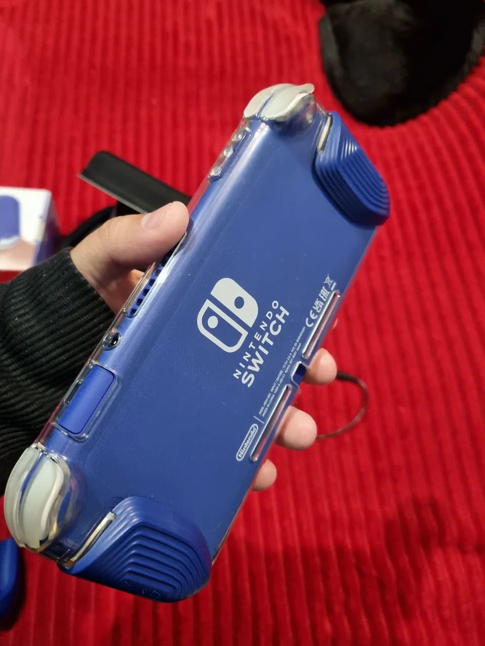Nintendo Switch Lite Azul Desbloqueado + Zelda BotW + Kit Skull