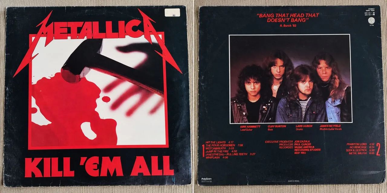Disco vinil Metallica Kill 'Em All