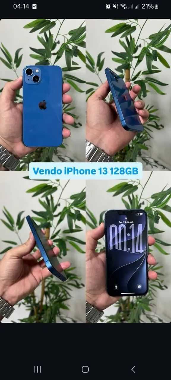 IPHONE 13 azul 128 GB - Foto 2