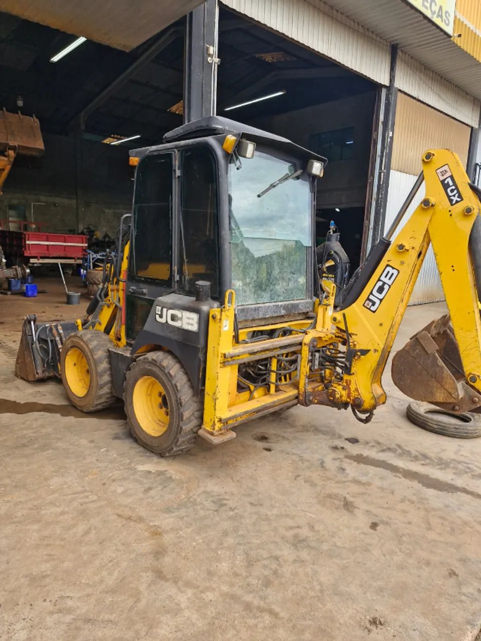 Mini Retroescavadeira JCB 1CX ano 2008 cabinada - Foto 6