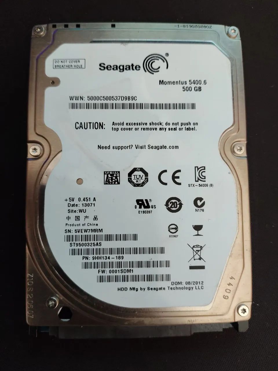 HD Seagate 500GB 