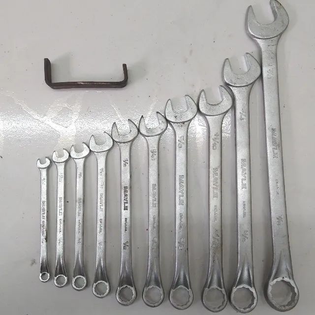 Chave Mista em Polegadas MAYLE com 10 peças Antigas