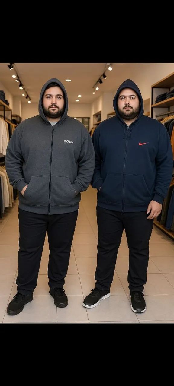 blusão moleton plus sizes do g1 ao g6 - Foto 2
