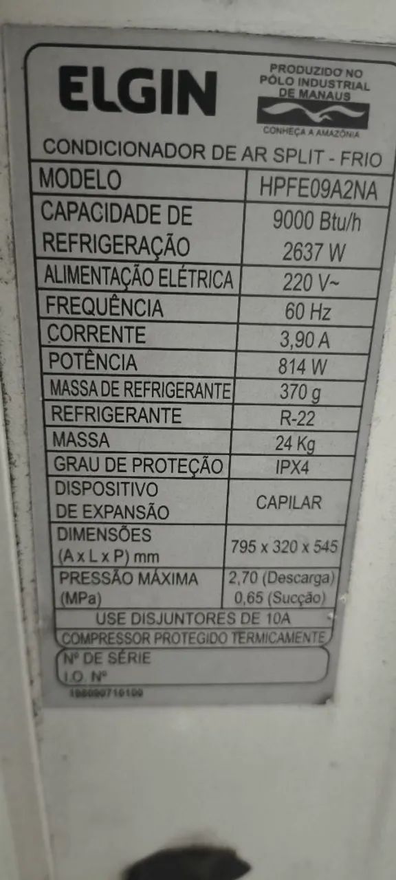 Ar condicionado de 9000 BTUs  - Foto 2