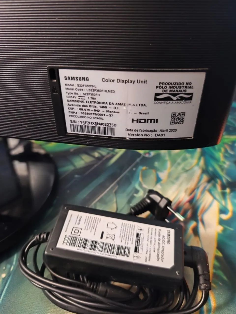 Monitor Samsung 21,5" Full HD - HDMI + VGA - Foto 4