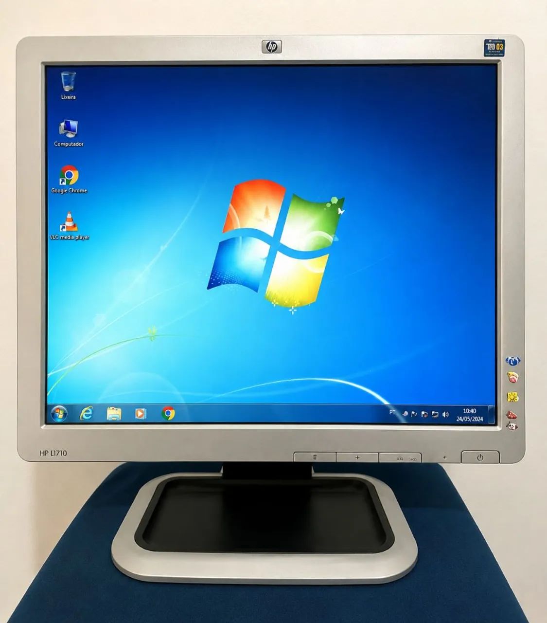 Monitor HP L1710 de 17 pol funcionando perfeitamente - Foto 3
