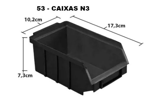 Caixa Plástica Bin para organizar - usadas - Foto 2