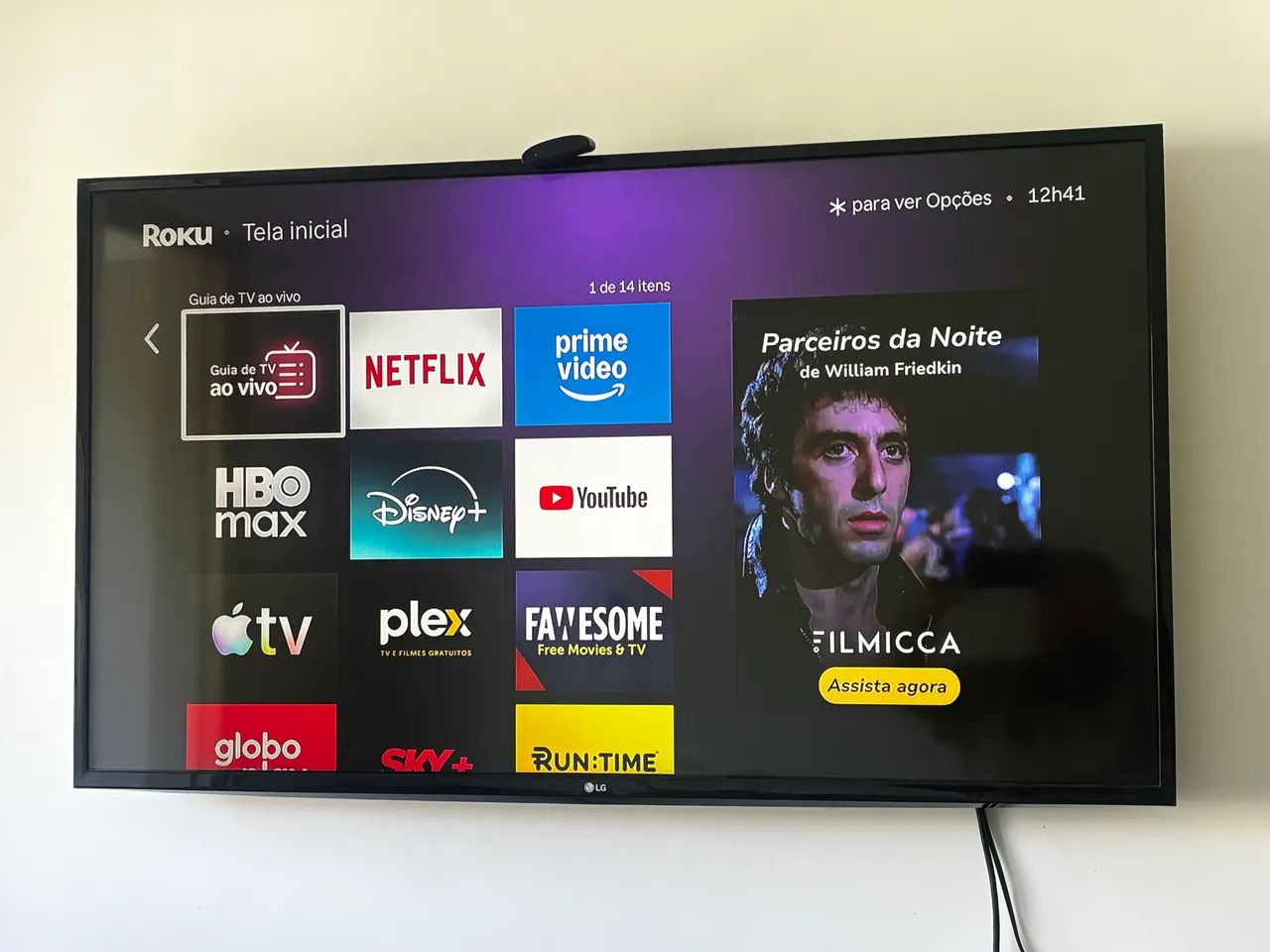 Smartv 49 polegadas LG + Roku com controles 