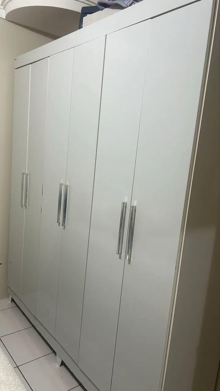Guarda-roupa 6 portas Branco 