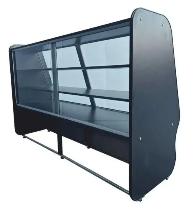 Balcão Vitrine Expositor 1,80m Black Toop Bvt 180 Ormifrio - Foto 4