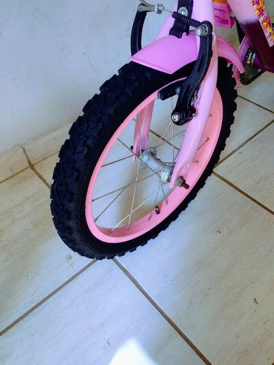 Bicicleta aro 16 Barbie aros de alumínio  - Foto 4