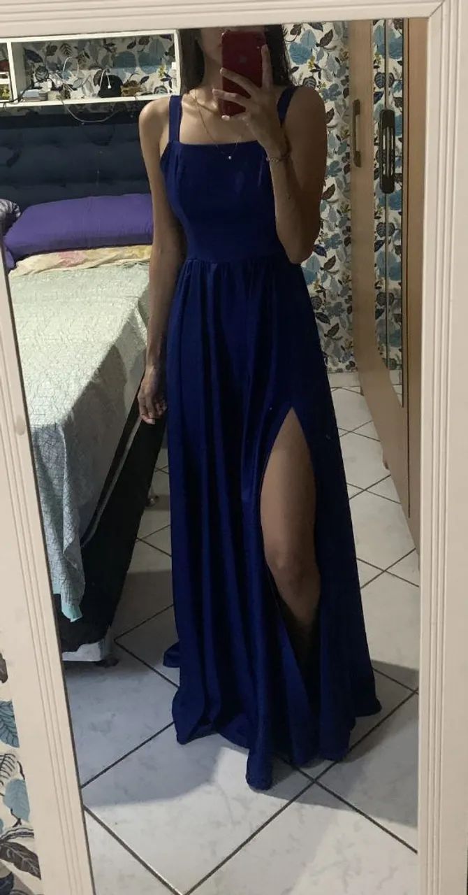 Aluguel Vestido azul royal - Foto 2