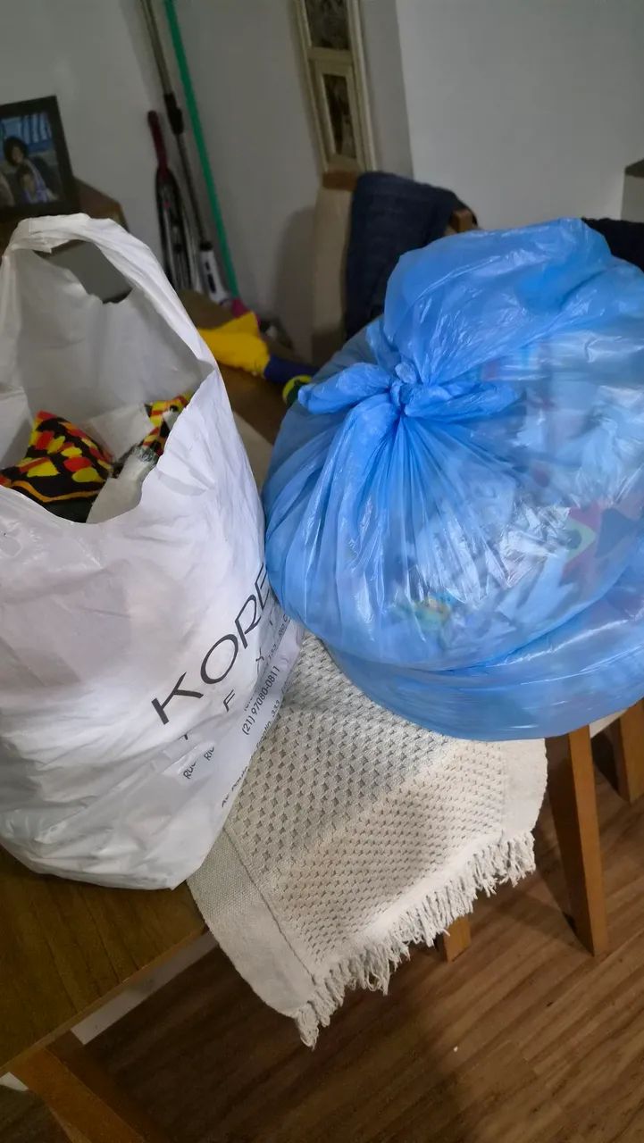 5kg de retalhos de linho e sarja coloridos