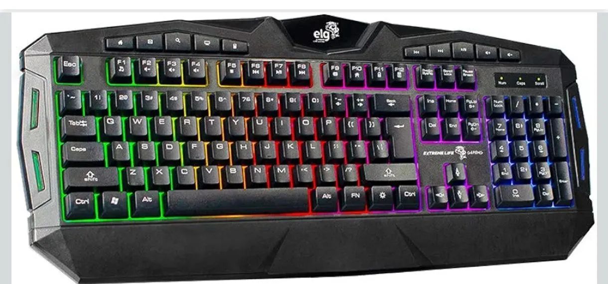 Teclado elg semi mecânico seminovo