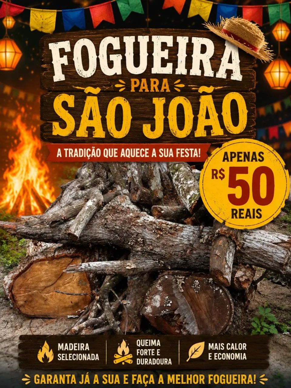 FOGUEIRA GRANDE R$ 40,00