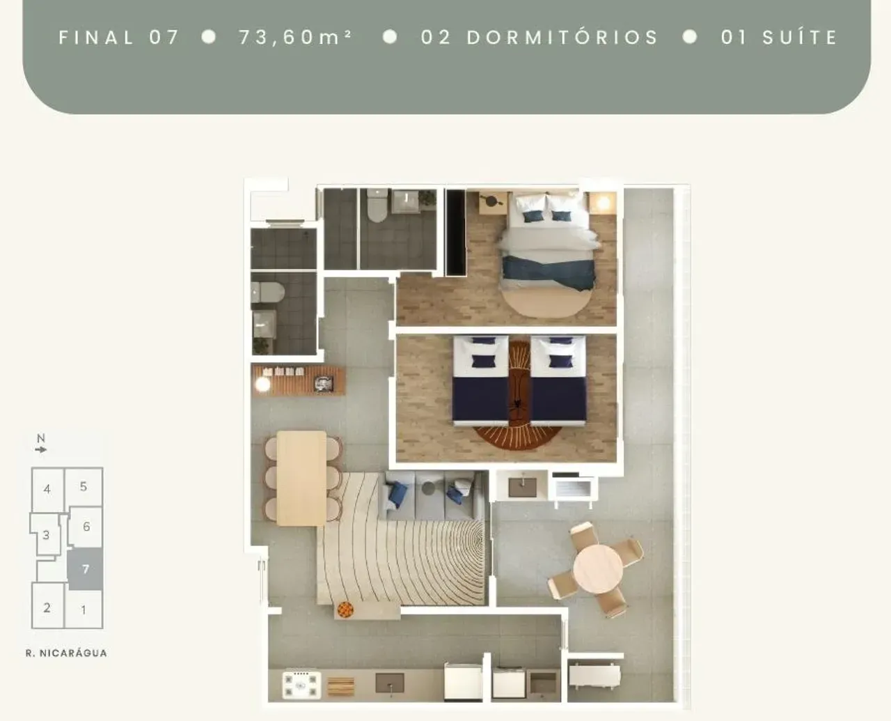 PLANTA 73m²