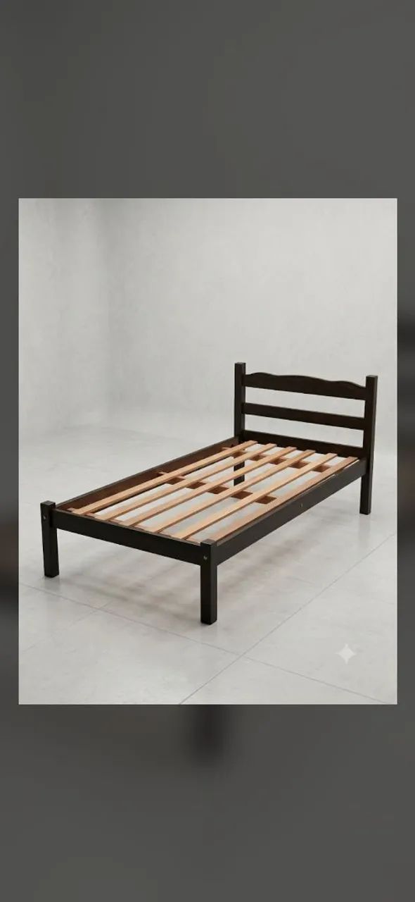 CAMA DE SOLTEIRO SEM COLCHÃO  - Foto 2