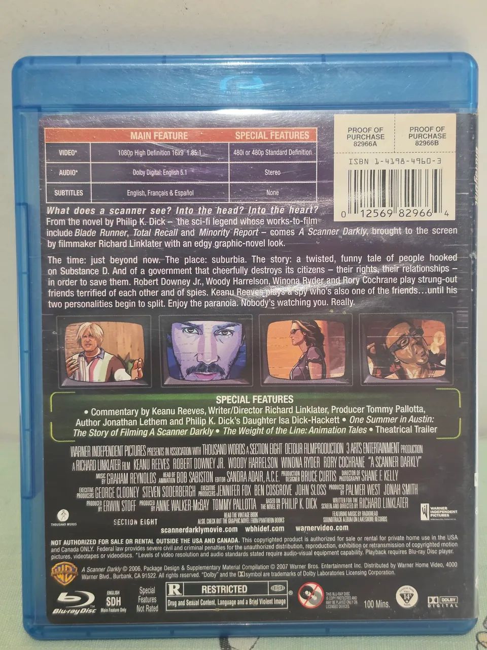 Blu-ray, A Scanner Darkly, Original  - Foto 4