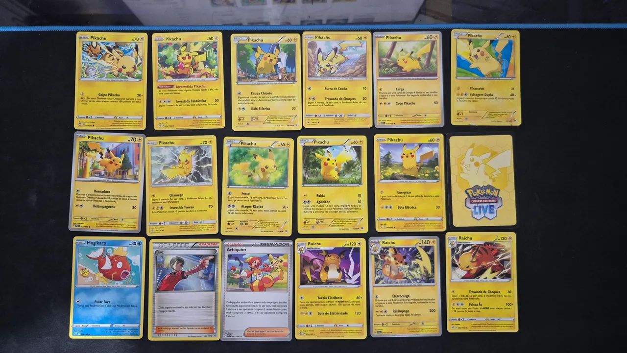 Pokemon cards pikachu e afins