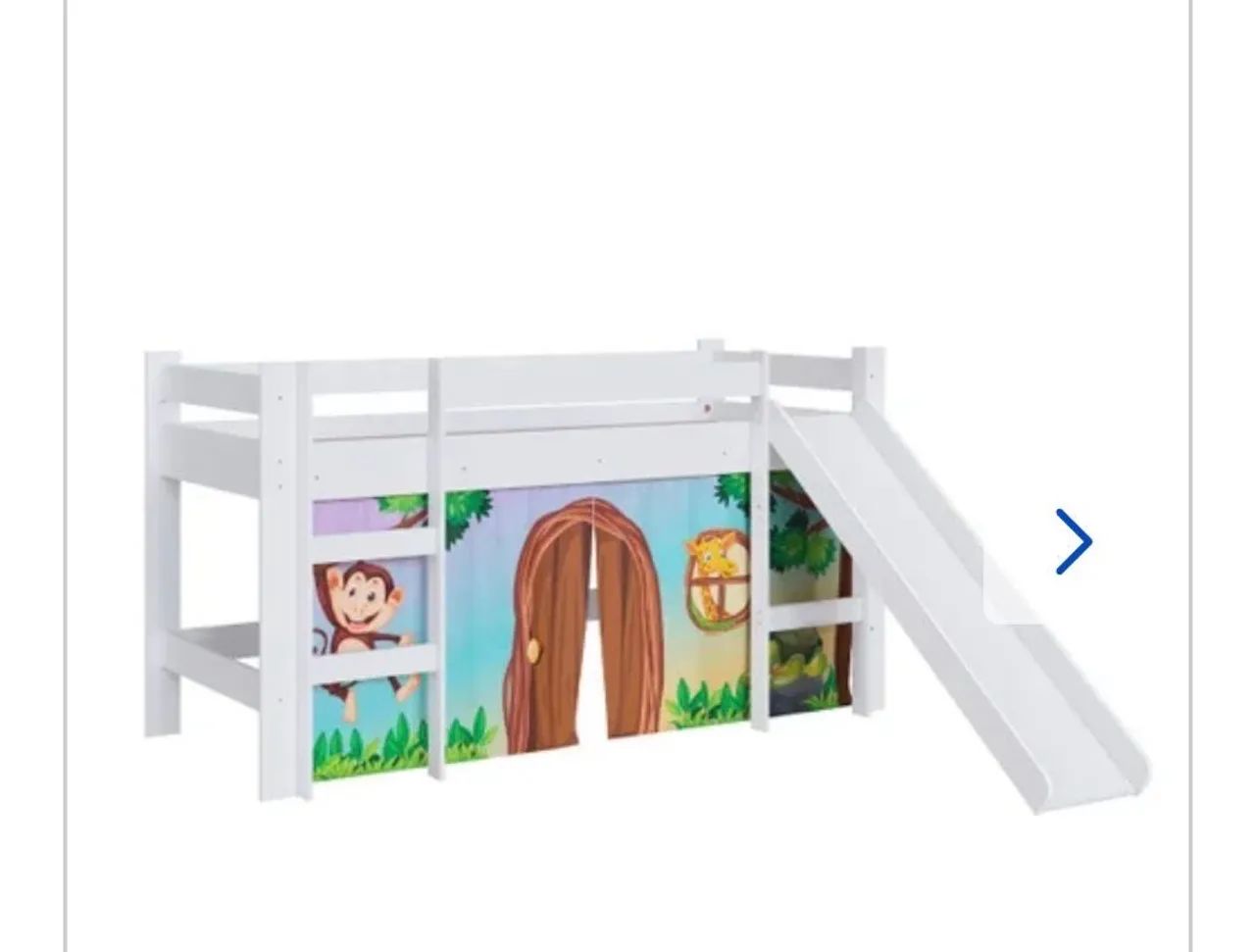 Cama infantil elevada com escorrega. - Foto 5