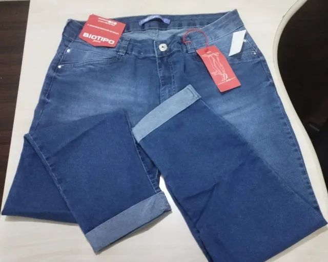 Calça Jeans Feminina Plus Size Biotipo Tam. 52 - Foto 5