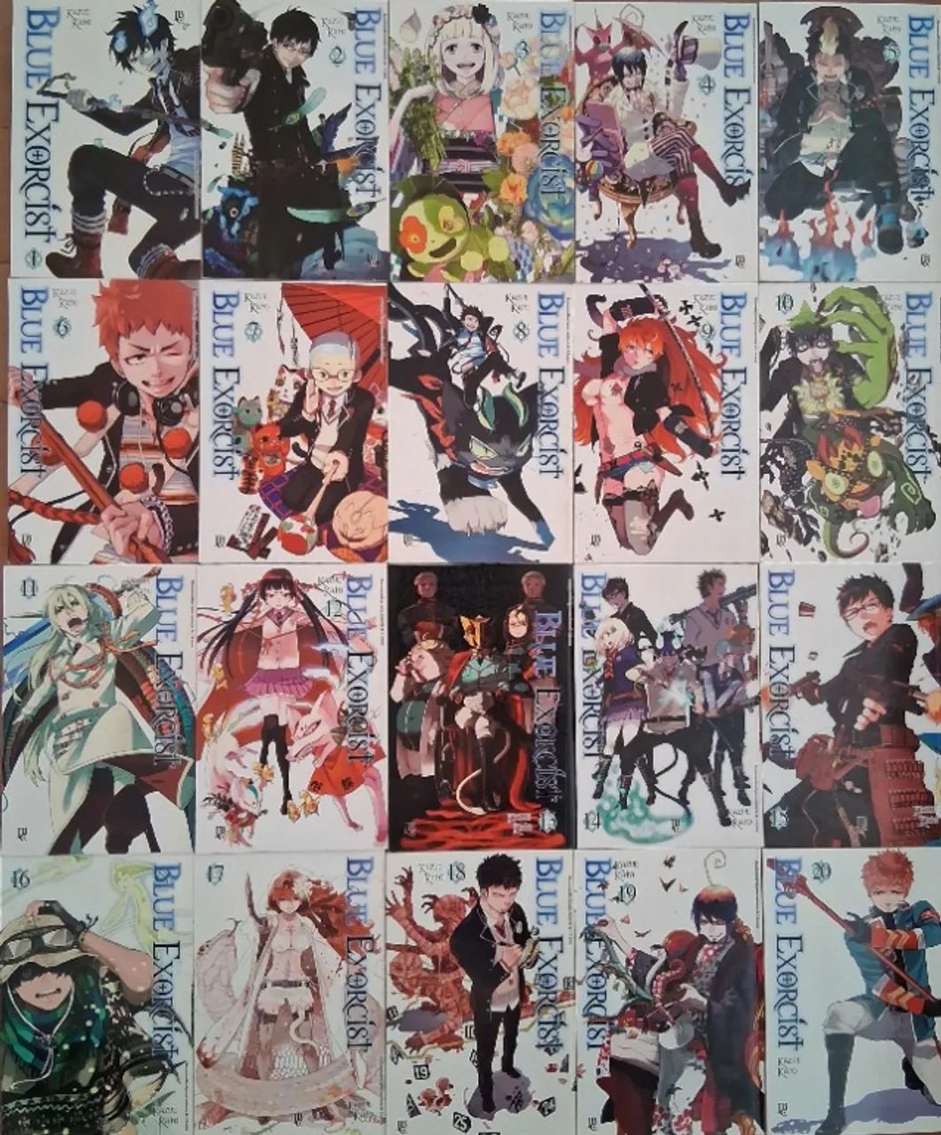 Mangá Blue Exorcist Vol 1 Ao 20 - Kazue Kato Editora JBC - Livros