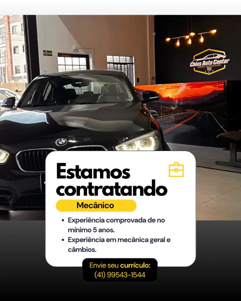 Vaga de mecânico 