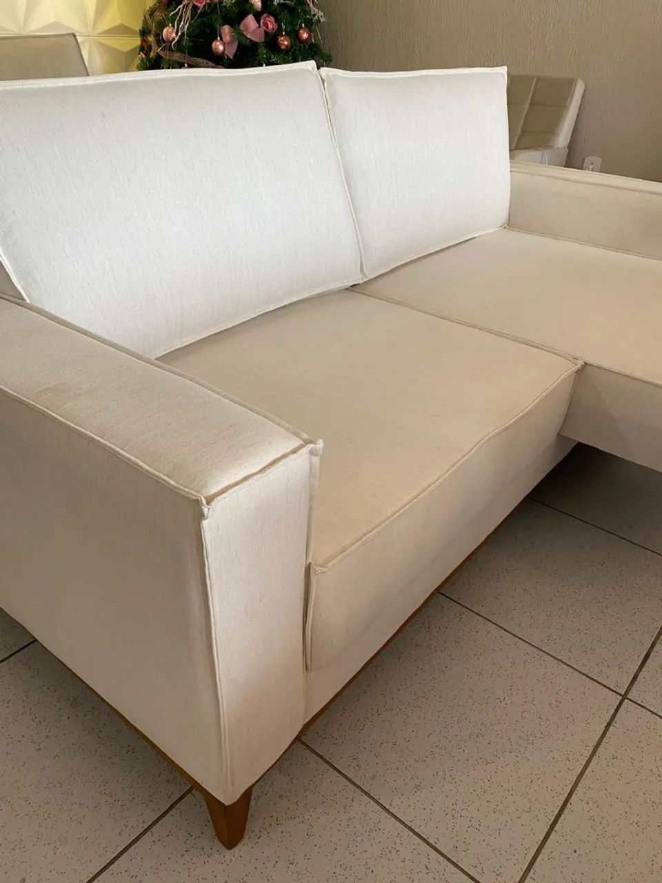Sofá retrátil, sofá cama 2/3 Lugares Linho 2M - Foto 2