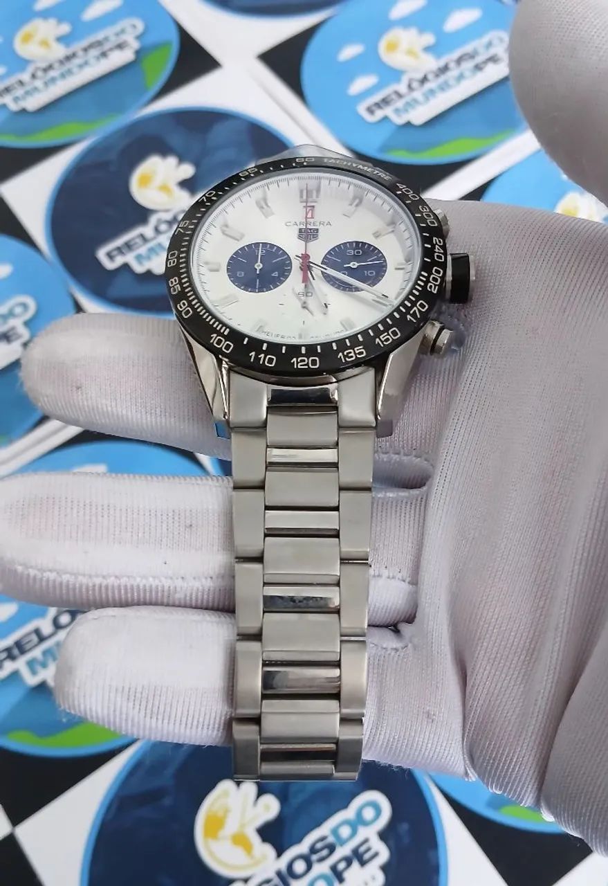 RELÓGIO TG CARRERA CALISRE LAPTIMER CHRONOGRAPH - Foto 2