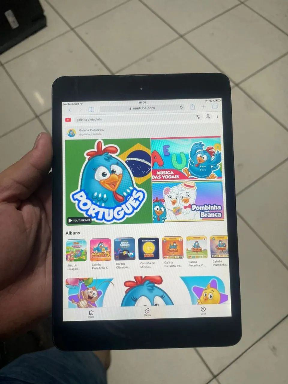 iPad mini todo original, pega chip, funcionando tudo normal. - Foto 2