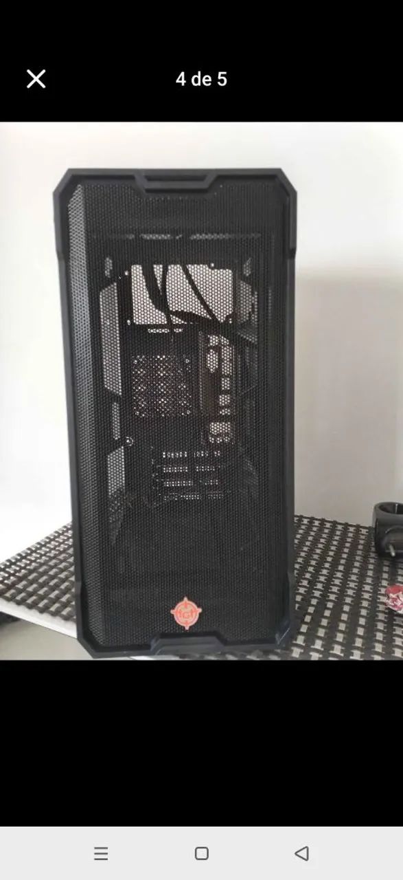 Gabinete PC gamer com exaustores